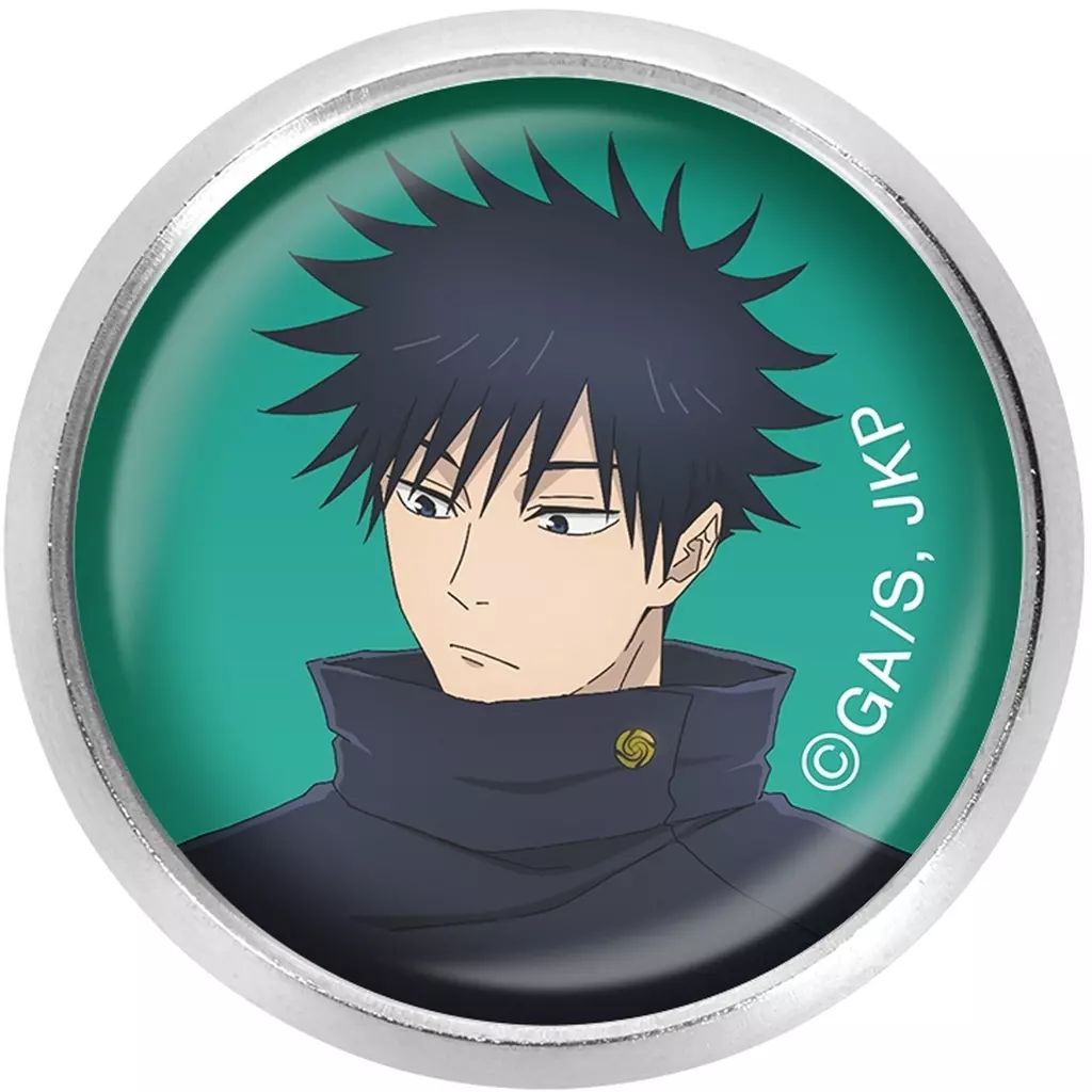 中古】バッジ・ビンズ 伏黒恵 ガラスマグネットピンバッジ 「呪術廻戦