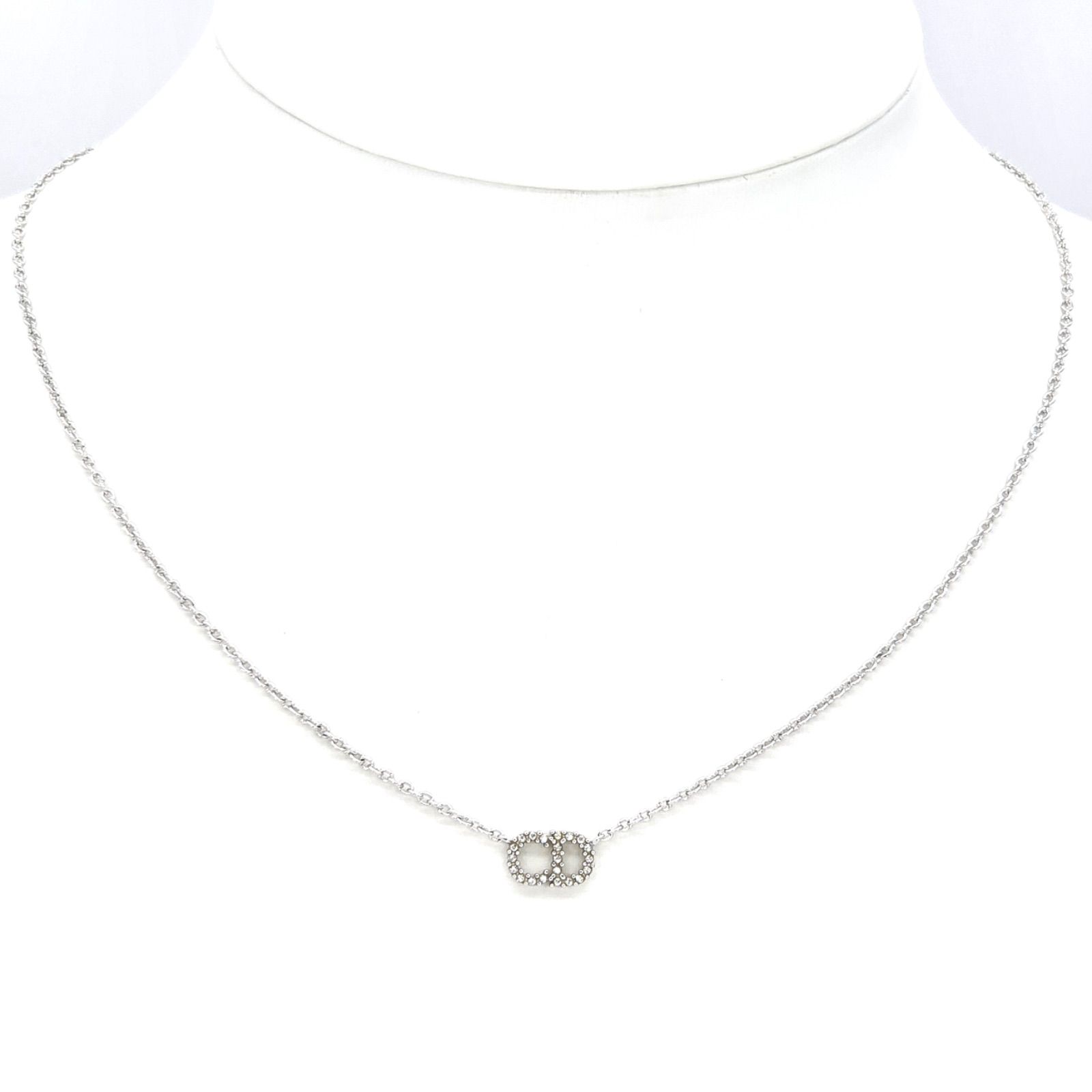 DIOR クレール ディー リュヌ ネックレス クリスタル CD シルバートーン DIOR クレール ディー リュヌ ネックレス クリスタル CD