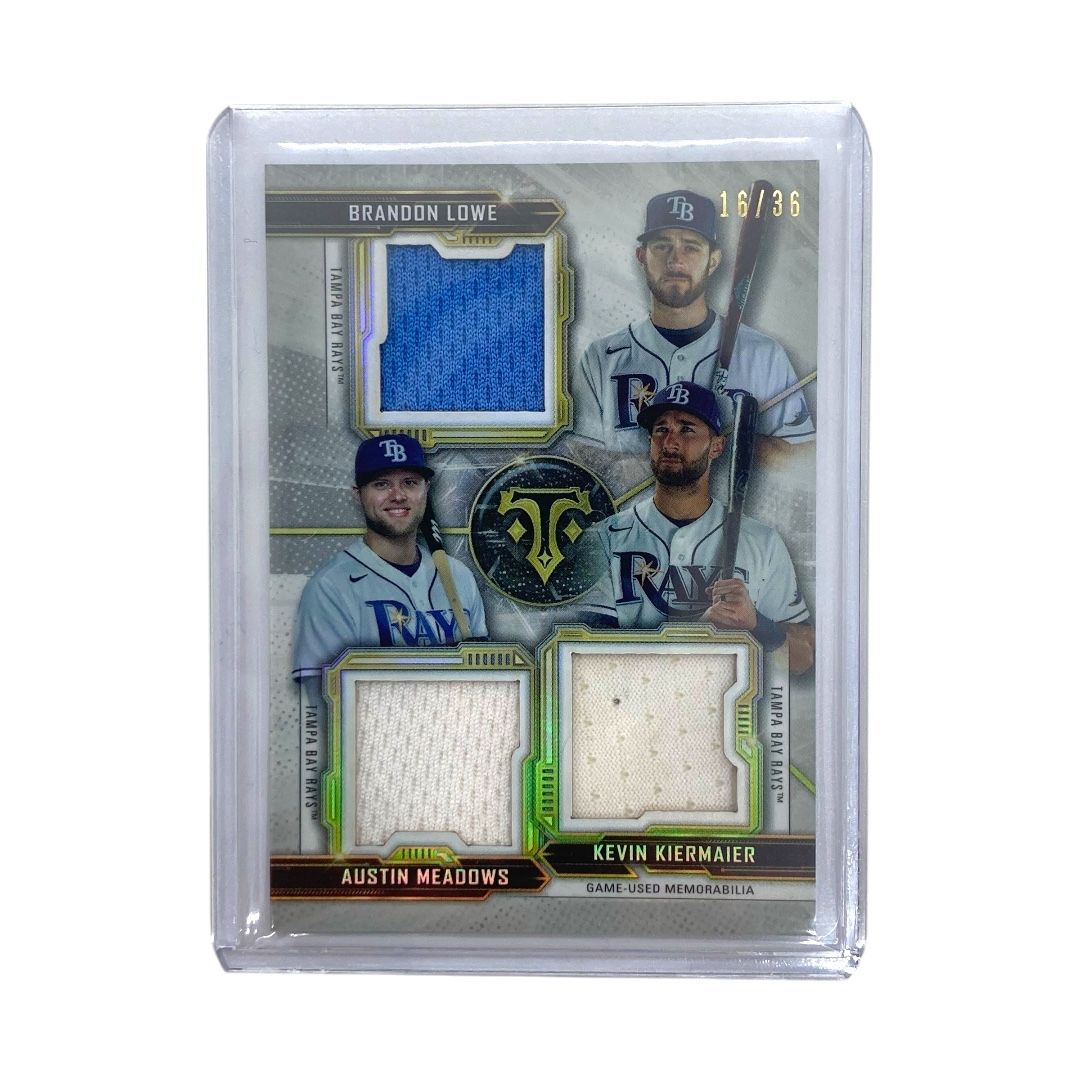 TOPPS MLBカード TRIPLE THREADS BRANDON LOWE AUSTIN MEADOWS KEVIN KIERMAIER RAYS 16/36 #RCC-LMK 送料無料 中古 IT2 TOPPS MLBカード TRIPLE THREADS BRANDON LOWE AUSTIN MEADOWS