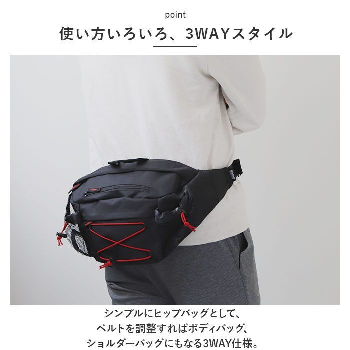 2024AW【CEPIE.】ウエストポーチベルト　ショルダーバッグ　カーキ スマホショルダー ベルトポーチ ショルダーバッグ メンズ