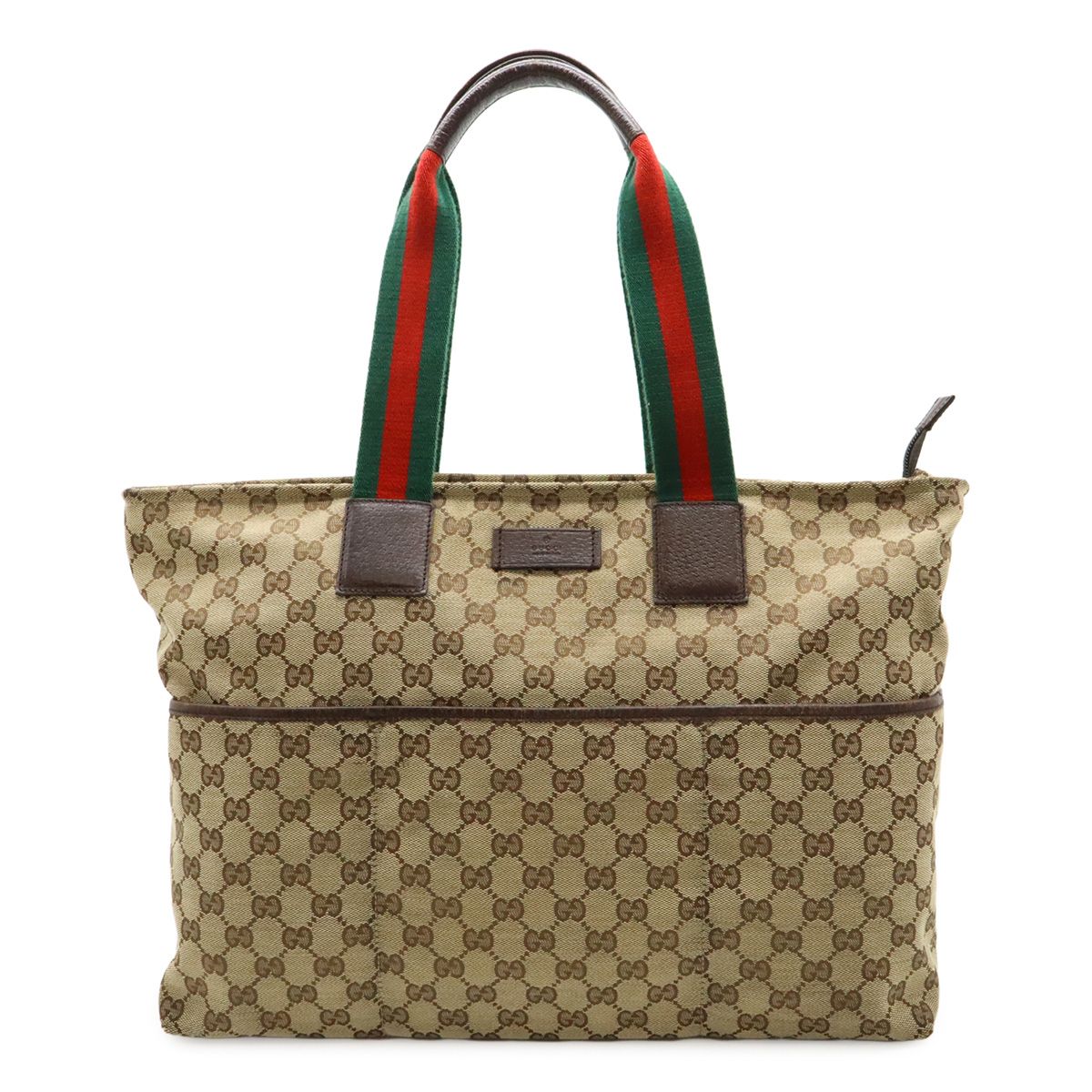 GUCCI グッチ GGキャンバス マザーズバッグ トートバッグ ラージトート