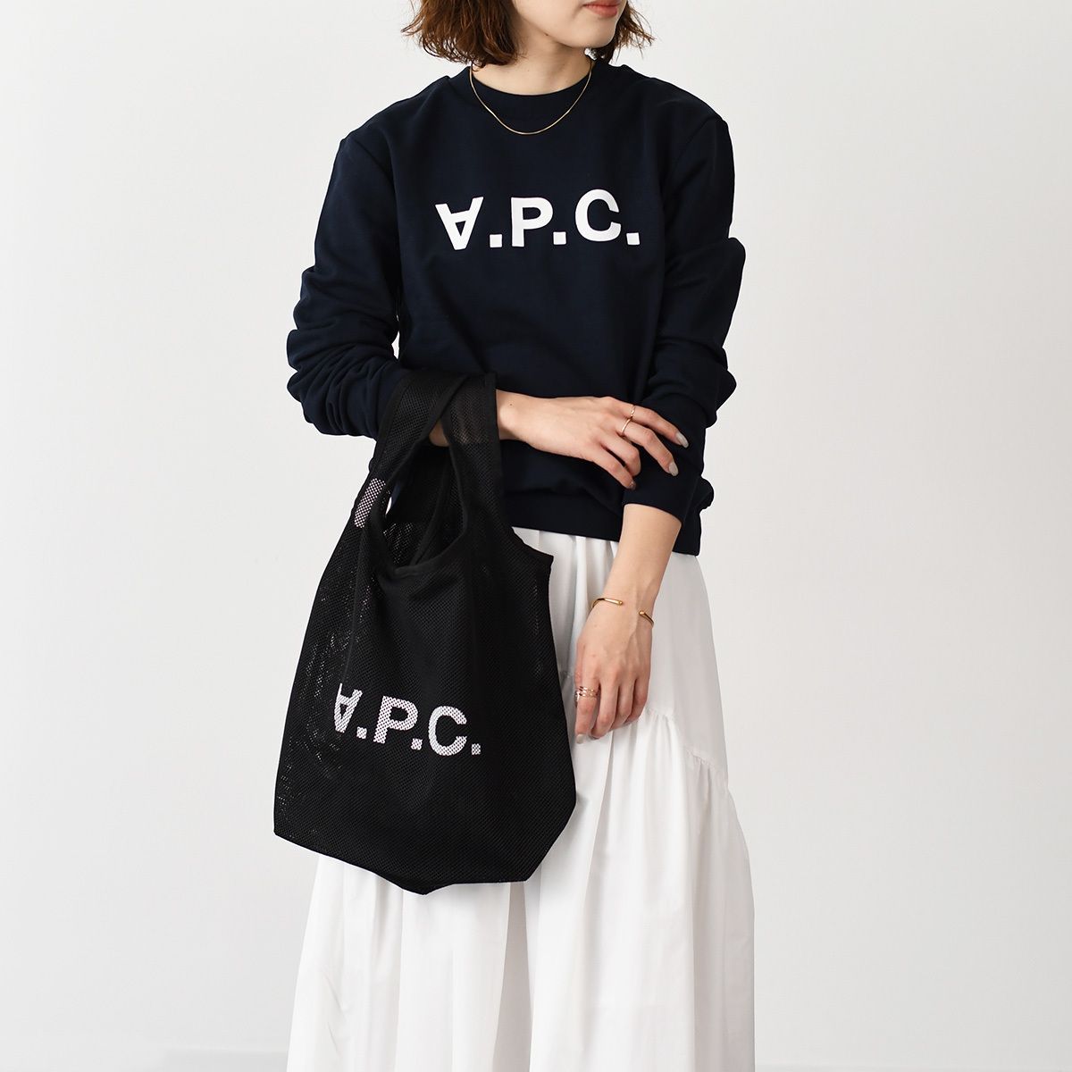 A.P.C アーペーセー バッグ トートバッグ エコバッグ メッシュ REBOUND 