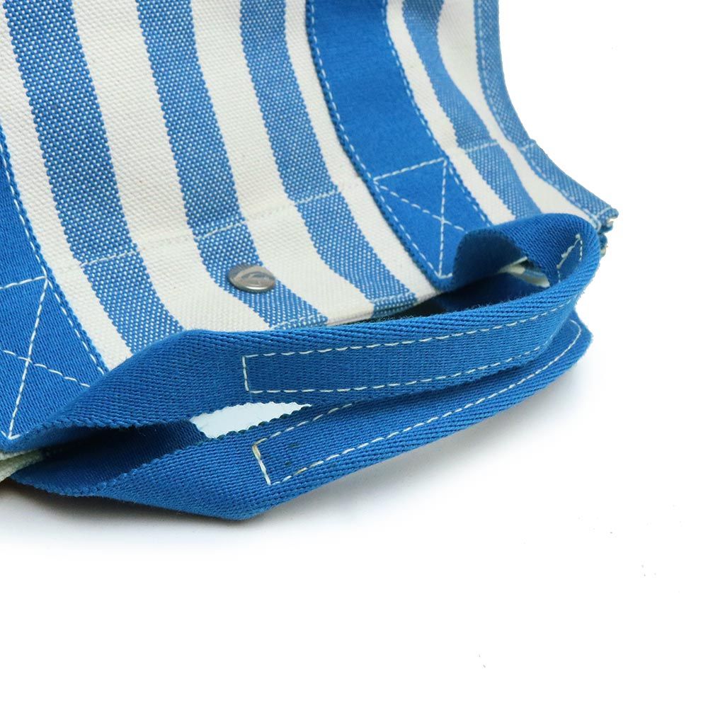 エルメス カンヌ PM ハンドバッグ トワルアッシュ キャンバス ブルー