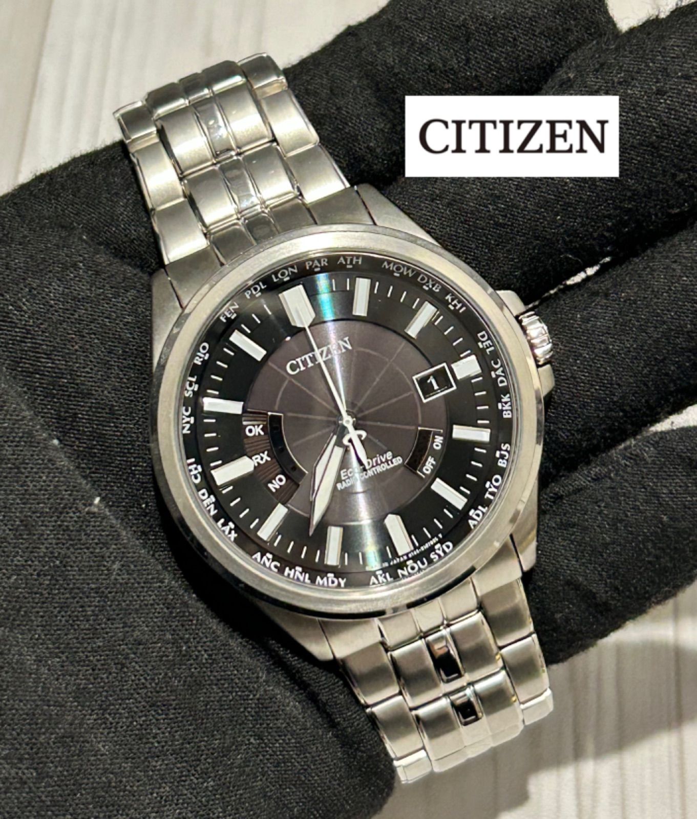 【未使用箱付き】CITIZEN Eco Drive H145-S073545 シチズン エコドライブ メンズ腕時計 b130