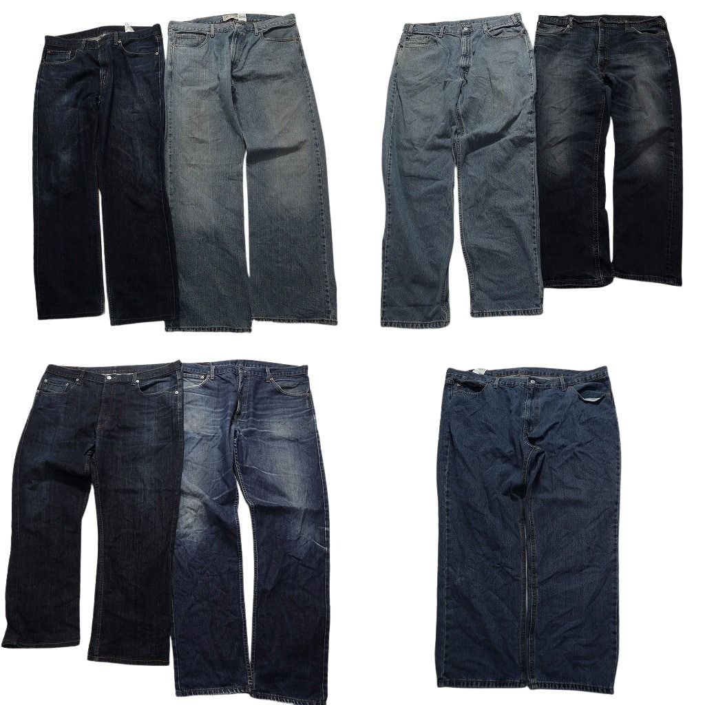 古着卸 リーバイス 品番MIX デニム パンツ 7枚セット メンズ 48 |42 |40 |38 751 521 541 752 529 古着 NA7101