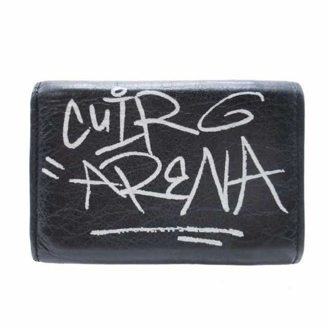 美品 バレンシアガ BALENCIAGA PAPIER MINI GRAFFITI WALLET