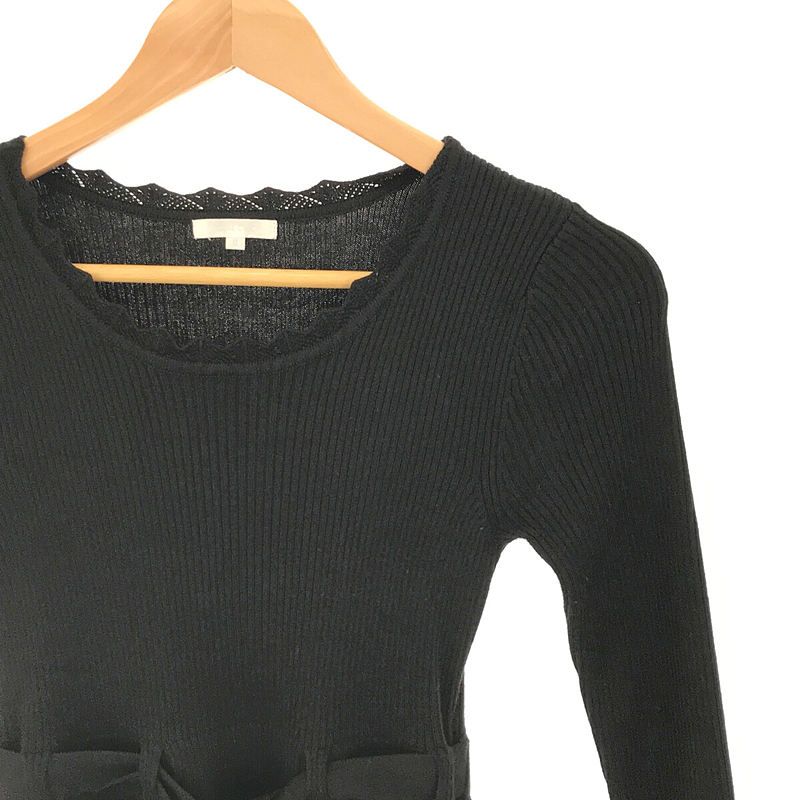 TO BE CHIC ワンピース 美品】 TO BE CHIC / トゥー ビー シック | ニット リブ