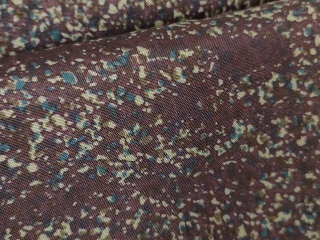 平和屋着物□極上 本場縞大島紬 霞文 夢織工房 証紙付き 逸品