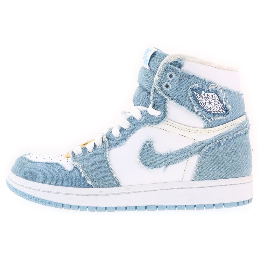 NIKE (ナイキ) WMNS AIR JORDAN 1 RETRO HIGH OG DENIM DM9036-104 ウィメンズ エアジョーダン1  ハイカットスニーカー デニム US6.5/23.5cm ブルー - メルカリ