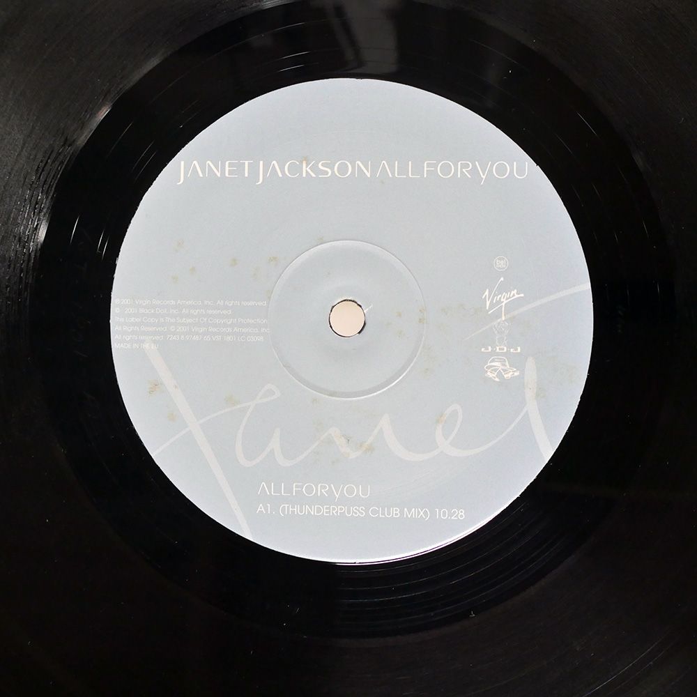 US盤 JANET JACKSON/ALL FOR YOU/VIRGIN US盤 JANET JACKSON/ALL FOR