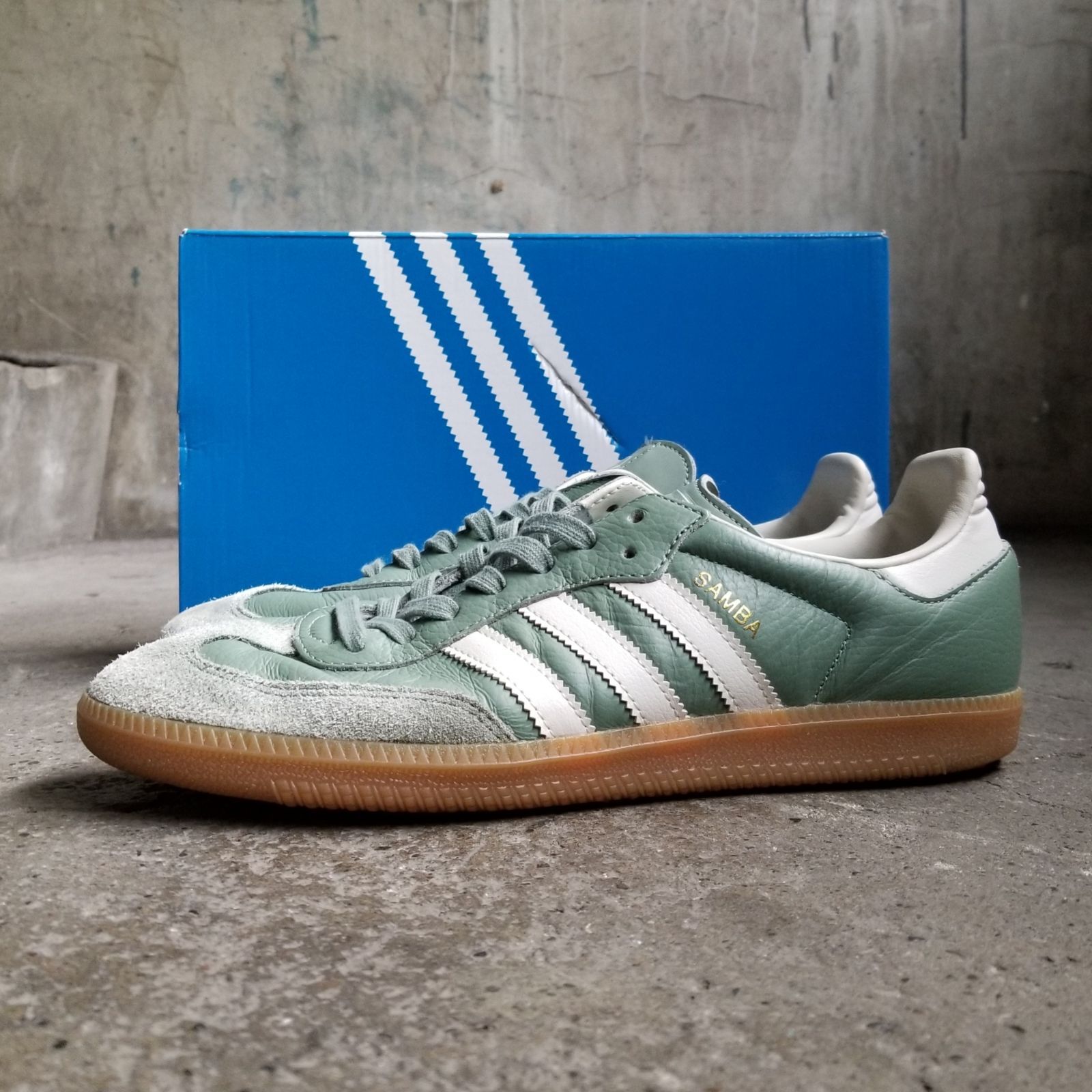 【新品・未使用】ADIDAS ORIGINALS SAMBA シルバーグリーン adidas Originals Samba シルバーグリーン