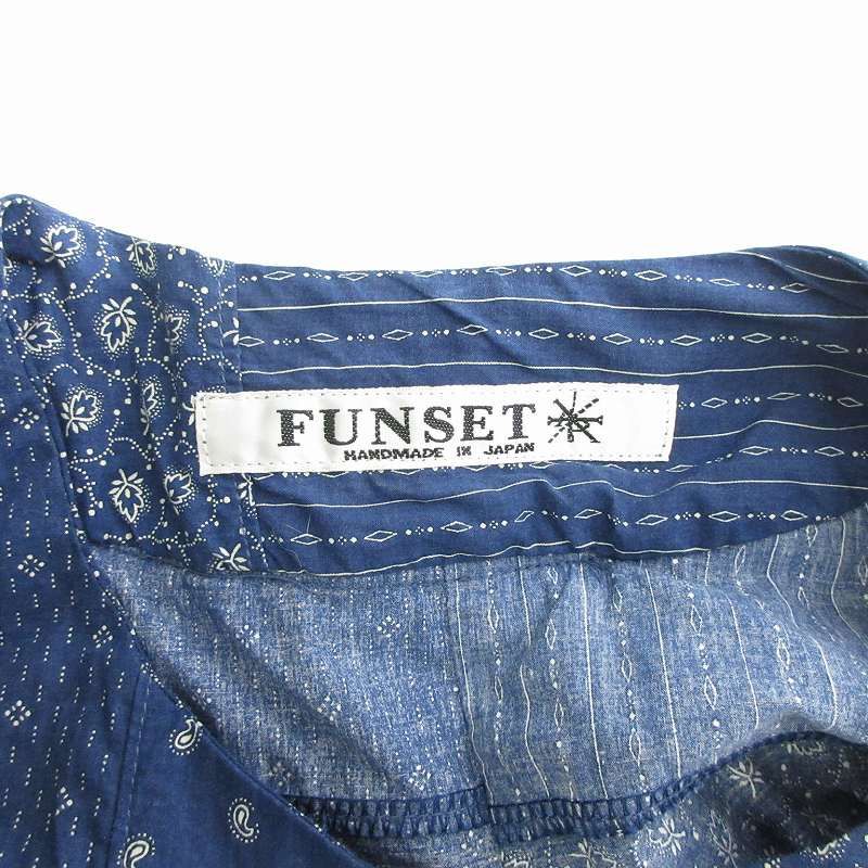 23aw FUNSET OF ART ファンセットオブアート ノーカラー デニム 23aw FUNSET OF ART ファンセットオブアート ノーカラー デニム