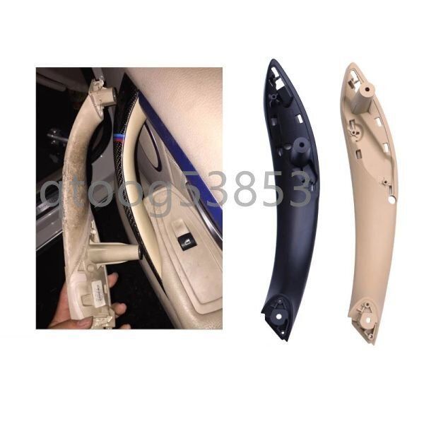 BMW F30 F80 F31 F32 F33 F35 2012-2017用ABSプラスチック車内部ドアハンドルカバー ドアインサイド インナードア グリップ ドアパネYR