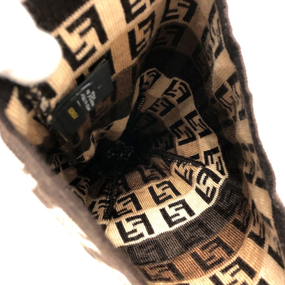 FENDI ズッカ柄 ウール ニット帽 楽天市場】フェンディ FENDI ズッカ柄 ニットキャップ ニット帽