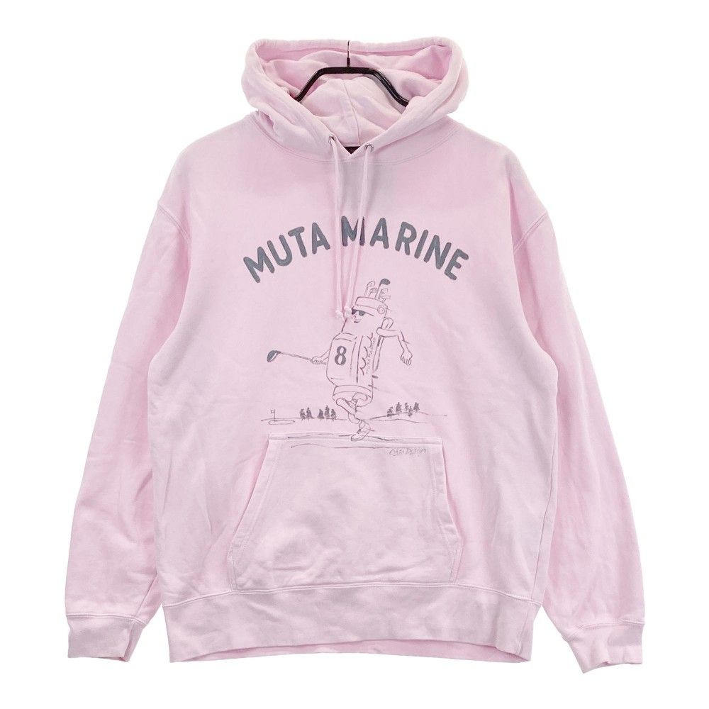 サイズ 6 MUTA MARINE ムータマリン スウェットパーカー ロゴ ピンク系 240101471655 ゴルフウェア メンズ ストスト