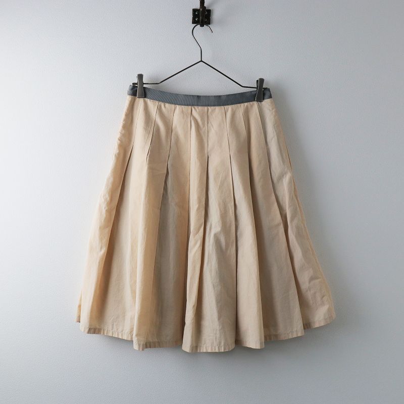 プリーツスカート マーガレットハウエル MARGARET HOWELL マーガレットハウエル コットン プリーツ フレア