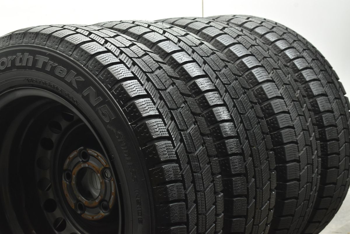 【バリ溝 美品】ホンダ フリード 純正 15in 5.5J +50 PCD114.3 ノーストレック N5 185/65R15 オデッセイ ヴェゼル ステップワゴン 流用