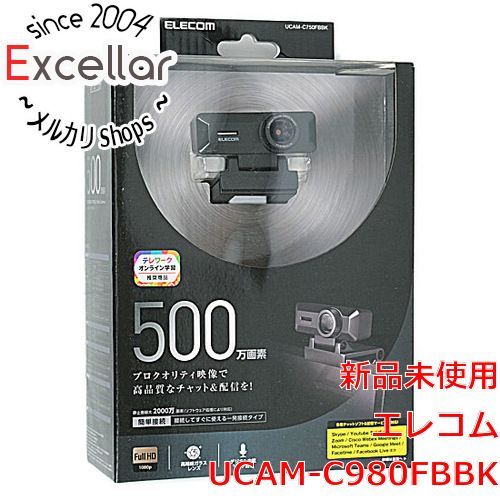 bn:1] ELECOM Full Hd対応800万画素Webカメラ UCAM-C980FBBK ブラック