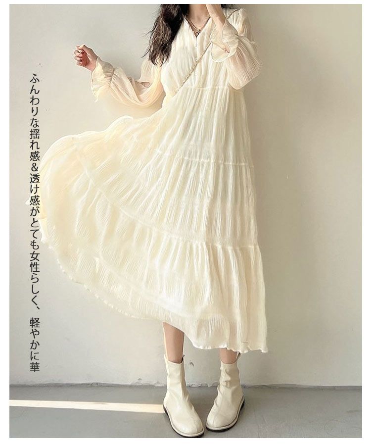 シフォン ワンピース シフォンワンピース ワンピ レディース