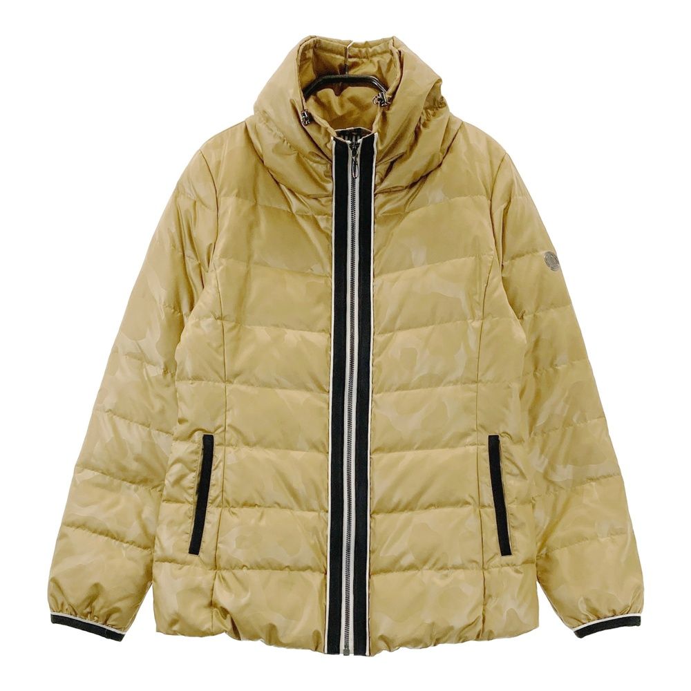 サイズ 38 LANVIN SPORT ランバン スポール ダウンジャケット 総柄 ベージュ系 240101537872 ゴルフウェア レディース ストスト