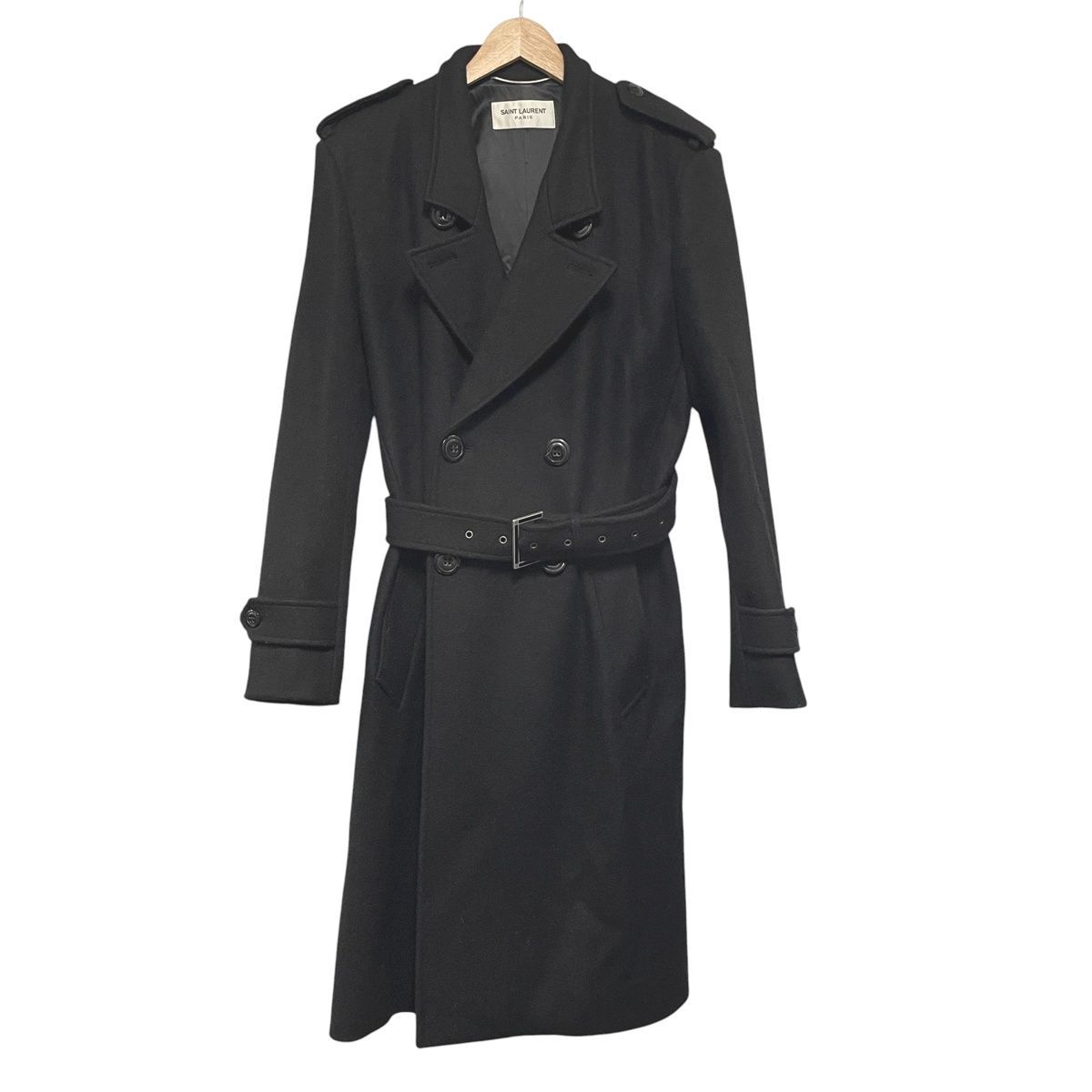 中古】 Saint Laurent サンローラン 661454 ダブルブレストトレンチ 