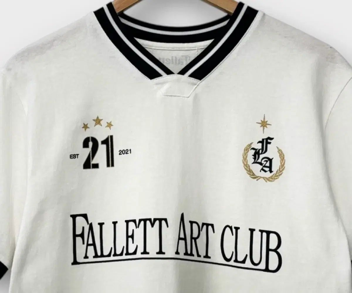 BESTITEM FALLETTアートクラブフットボール半袖Tシャツ アートクラブフットボール半袖ホワイト (S・M・L size 7/3入荷