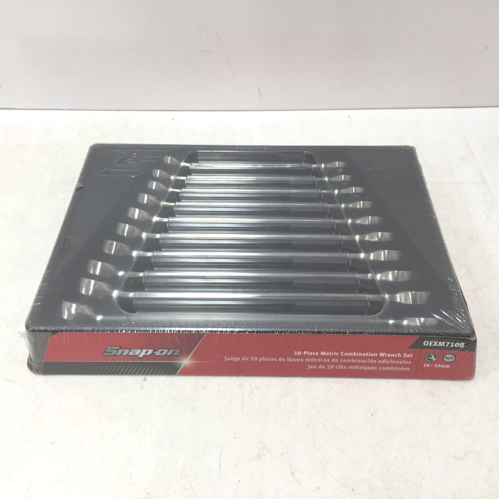 SnapOn スナップオン スタンダードコンビネーションレンチ 12角 ミリサイズ 10～19ｍｍ 10本セット OEXM710B 未開封品