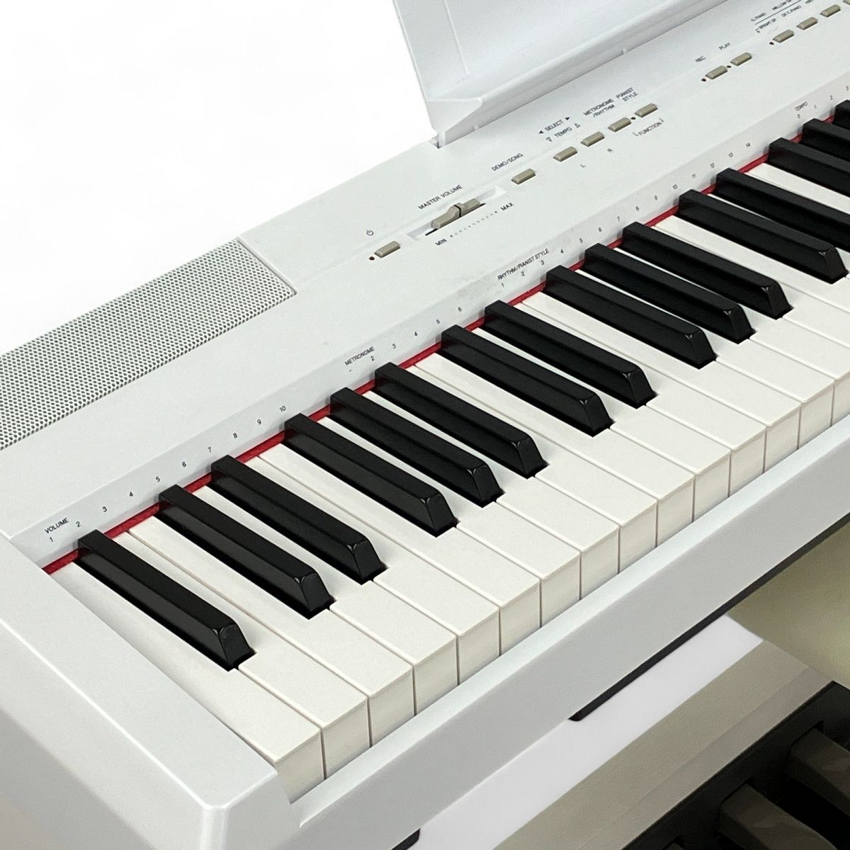 YAMAHA P-115WH 電子ピアノ 88鍵盤 楽器 ホワイト 2017年製 スタンド 椅子 付き N9328732 - メルカリ