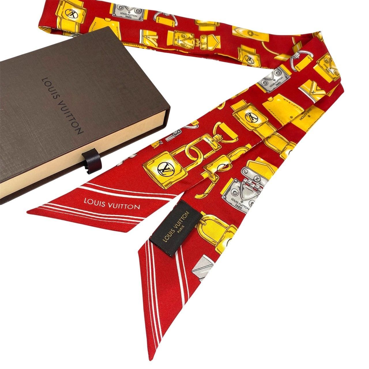 2719 LOUIS VUITTON ルイヴィトン バンドーBB シルク スカーフ ツイリー M78650