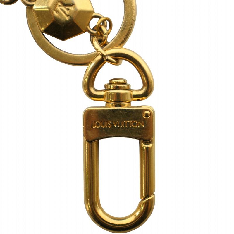 ルイヴィトン LOUIS VUITTON キーホルダー ポルト クレ LV ファセット