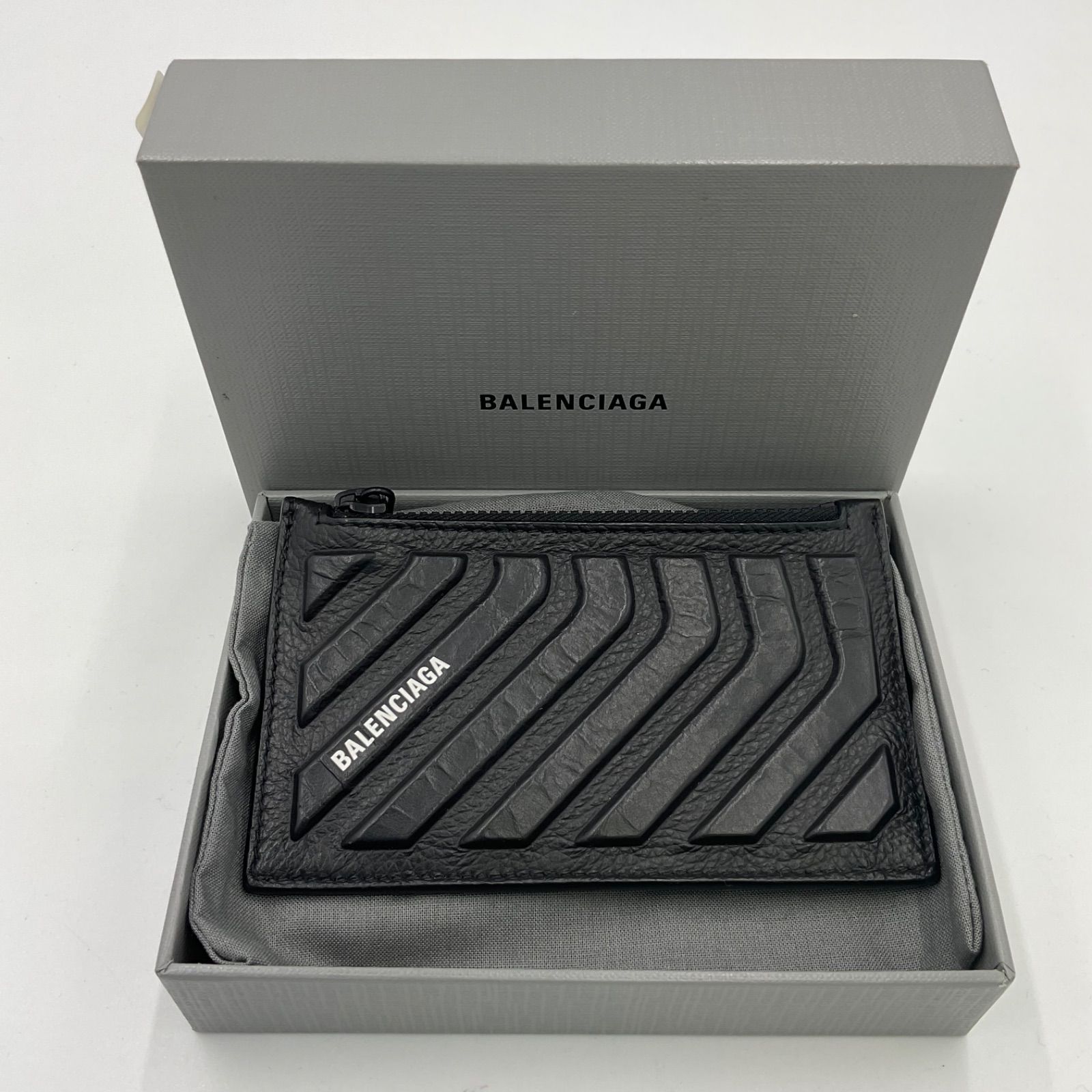Balenciaga Car ロング&カードホルダー グレインカーフスキン バレンシアガ BALENCIAGA メンズ CAR ロングコイン＆カードホルダー