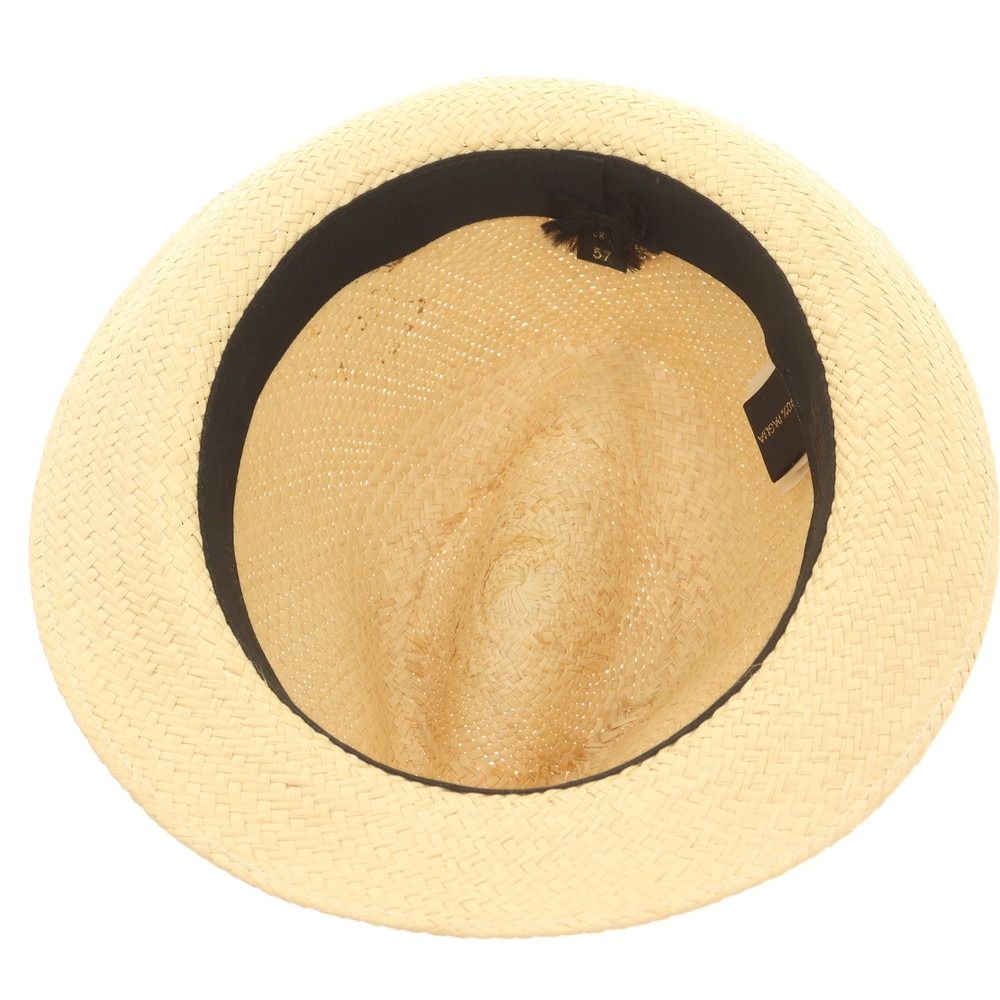 中古】ボルサリーノ Borsalino ストローハット ベージュ【サイズ57  