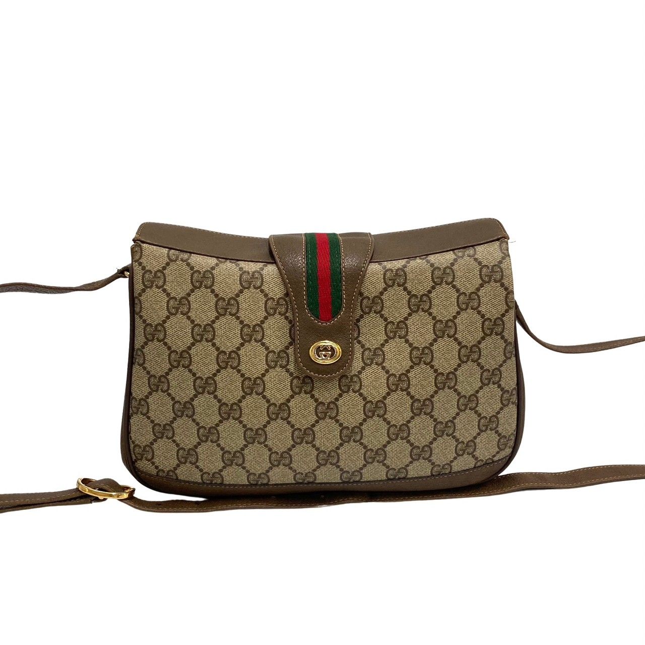 極 美品 GUCCI グッチ オールドグッチ ヴィンテージ GG ロゴ 金具