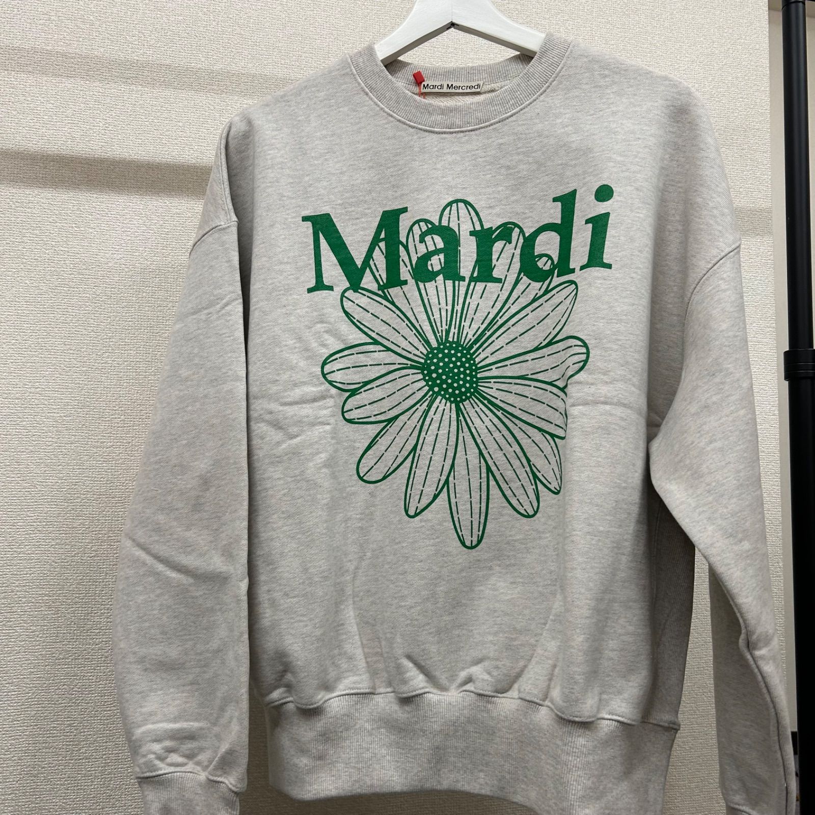 Mardi Mercrediマルディメクルディ スウェット オートミールグリーン