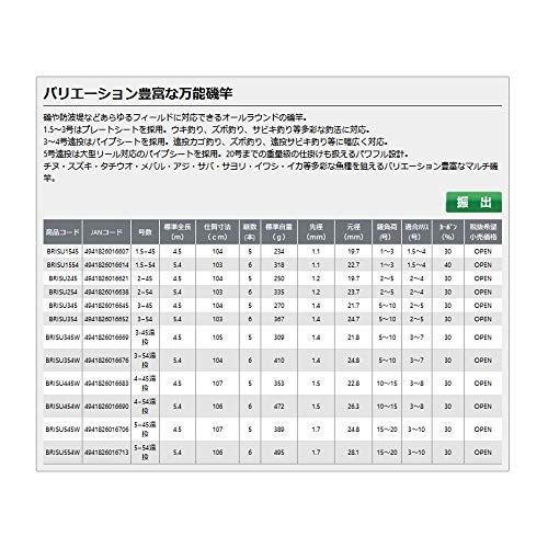 3-450遠投 (BRISU345W) 大阪漁具(OGK) ブロード磯アップグレード 3-450