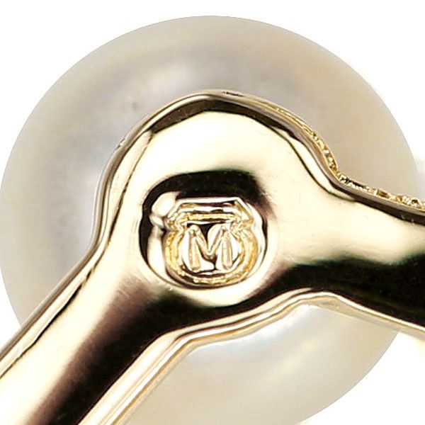 ミキモト アコヤ真珠 ネックレス K18イエローゴールド MIKIMOTO ハート  