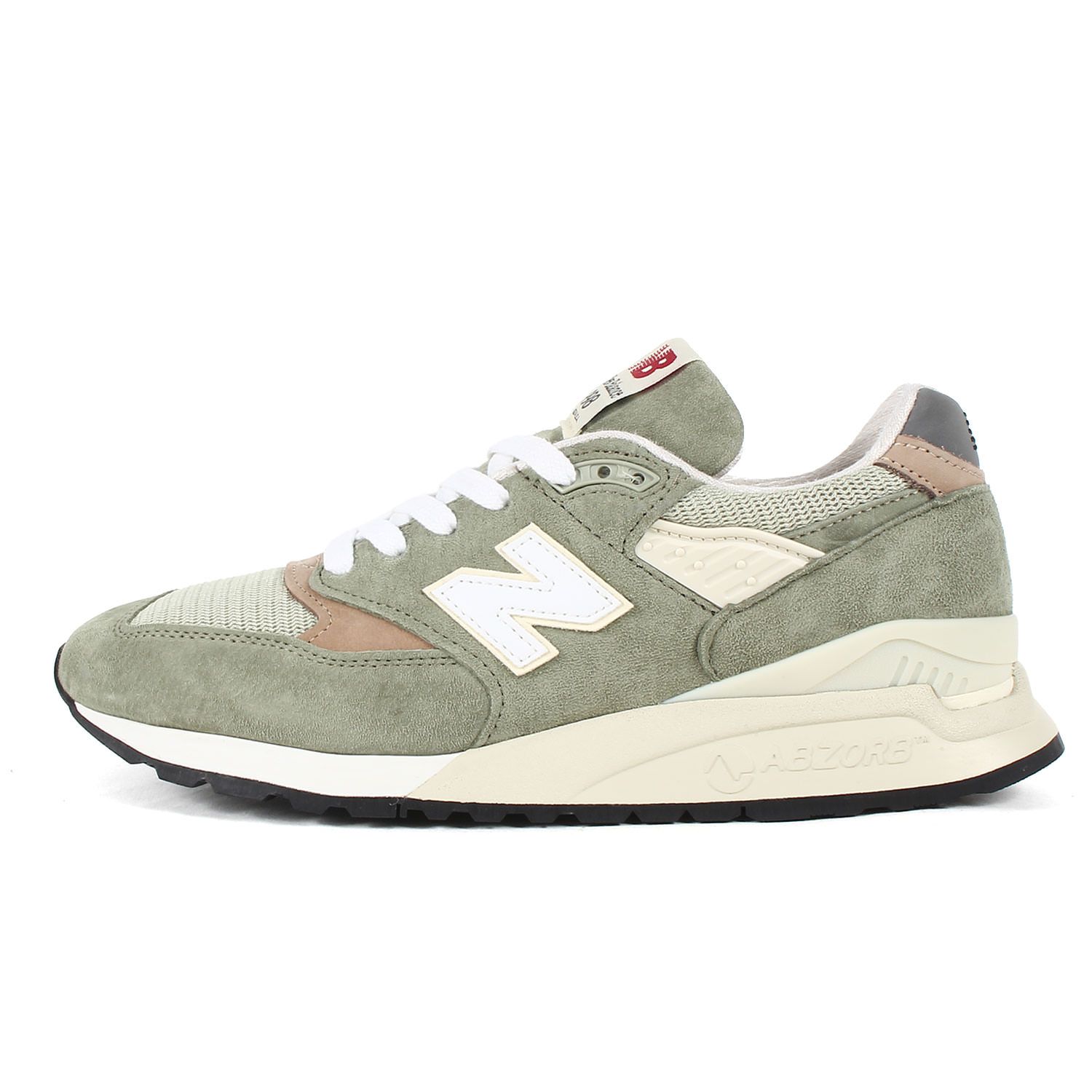 美品 NEW BALANCE ニューバランス サイズ:25.0cm 23AW U998 GT OLIVE MADE IN USA オリーブ US7 D ローカット スニーカー シューズ【メンズ】