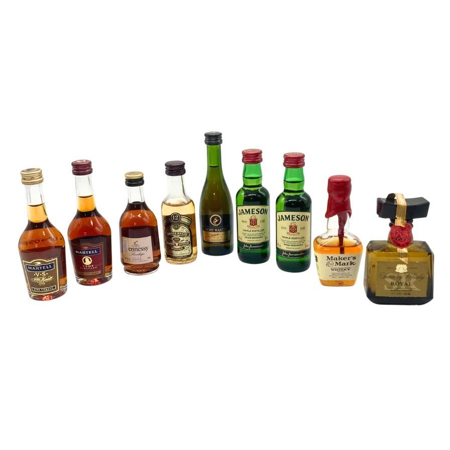 ウイスキー ミニボトル9本セット 50ml 未開栓 - メルカリ ウイスキー ミニボトル9本セット 50ml 未開栓 - メルカリ