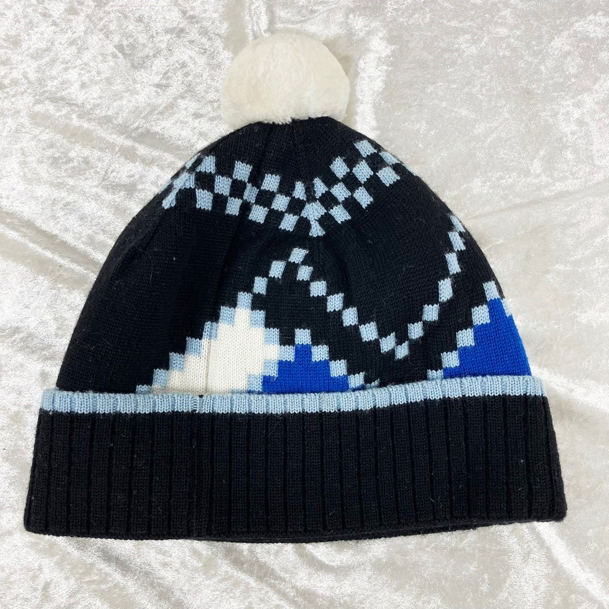 ルイ・ヴィトン ビーニー M77990 LVスノー ロゴパッチ LOUIS VUITTON  