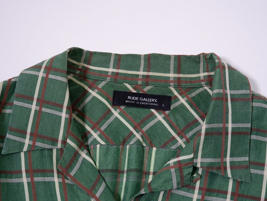RUDE GALLERY ルードギャラリー　オンブレチェックシャツ　Mサイズ RUDE GALLERY ルードギャラリー オンブレチェックシャツ Mサイズ