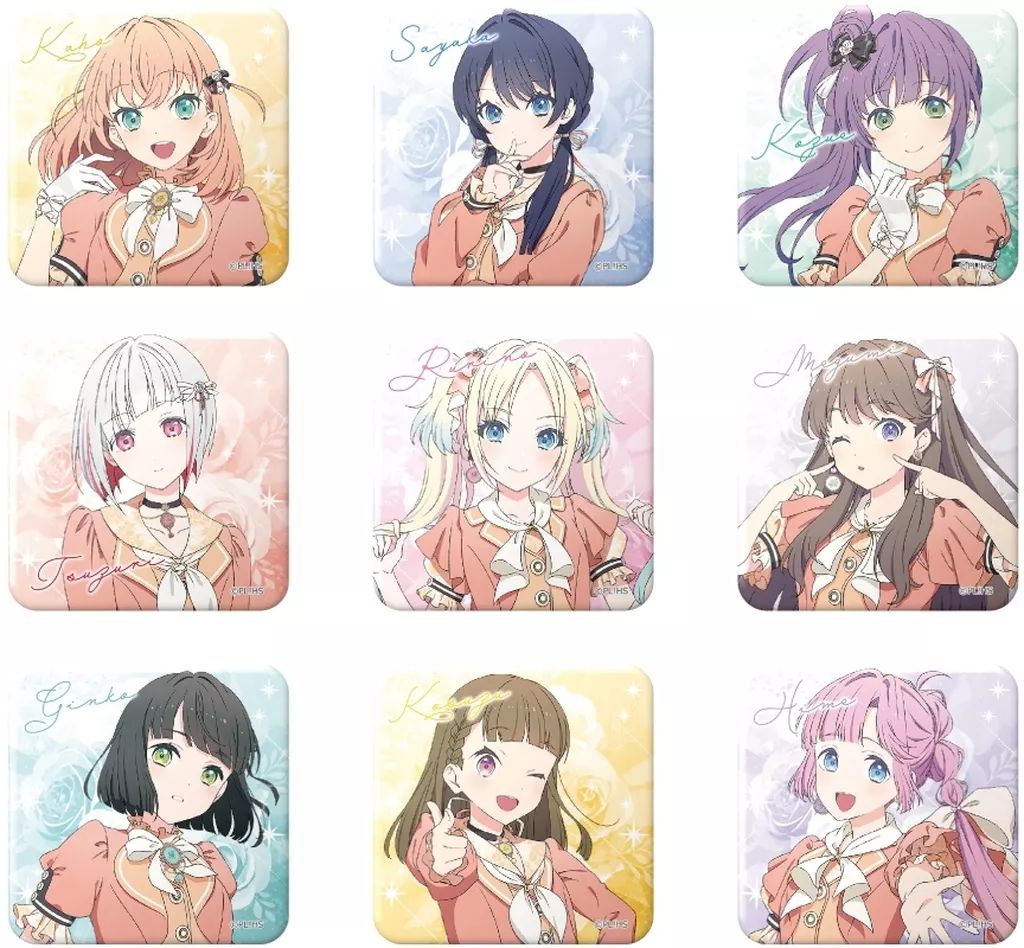 セール，限定SALE 【新品】バッジ・ビンズ 【ボックス】ラブライブ!蓮ノ空女学院スクールアイドルクラブ トレーディング描き下ろしスクエア缶バッジ ピンズ・ピンバッジ・缶バッジ