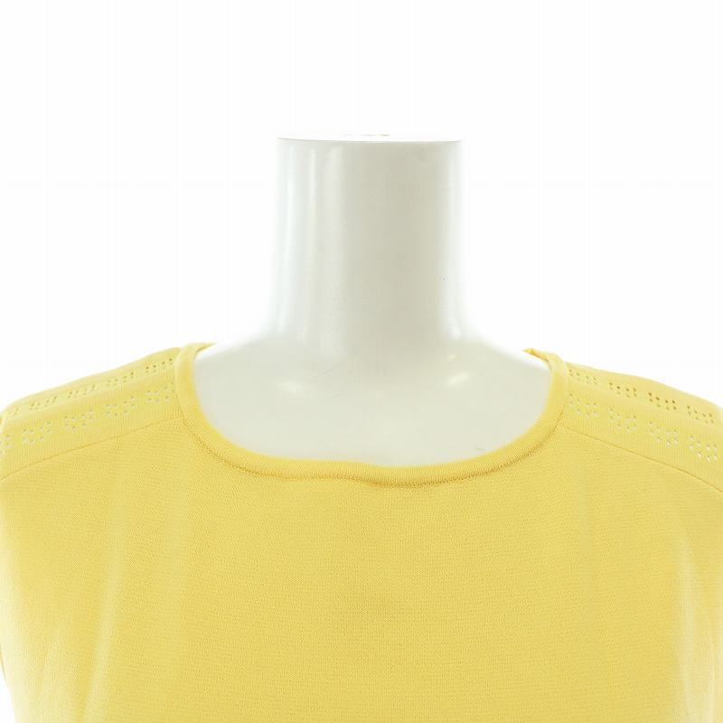 【新品/未着用】FOXEY ノースリーブ イエローワンピース　38 デイジーリンフォクシー DAISY LIN For FOXEY 22年製 ワンピース