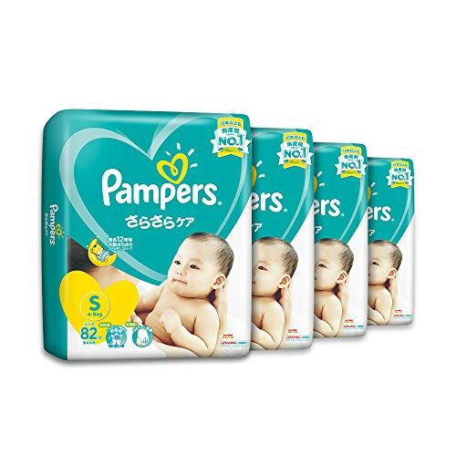 パンパース 【テープ Sサイズ】 オムツ さらさらケア (4~8kg) 82