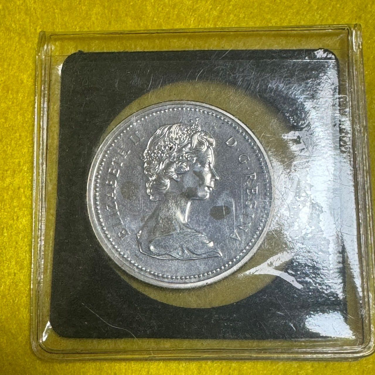 1976年カナダ銀貨1ドル オタワ議会図書館100周年記念銀貨