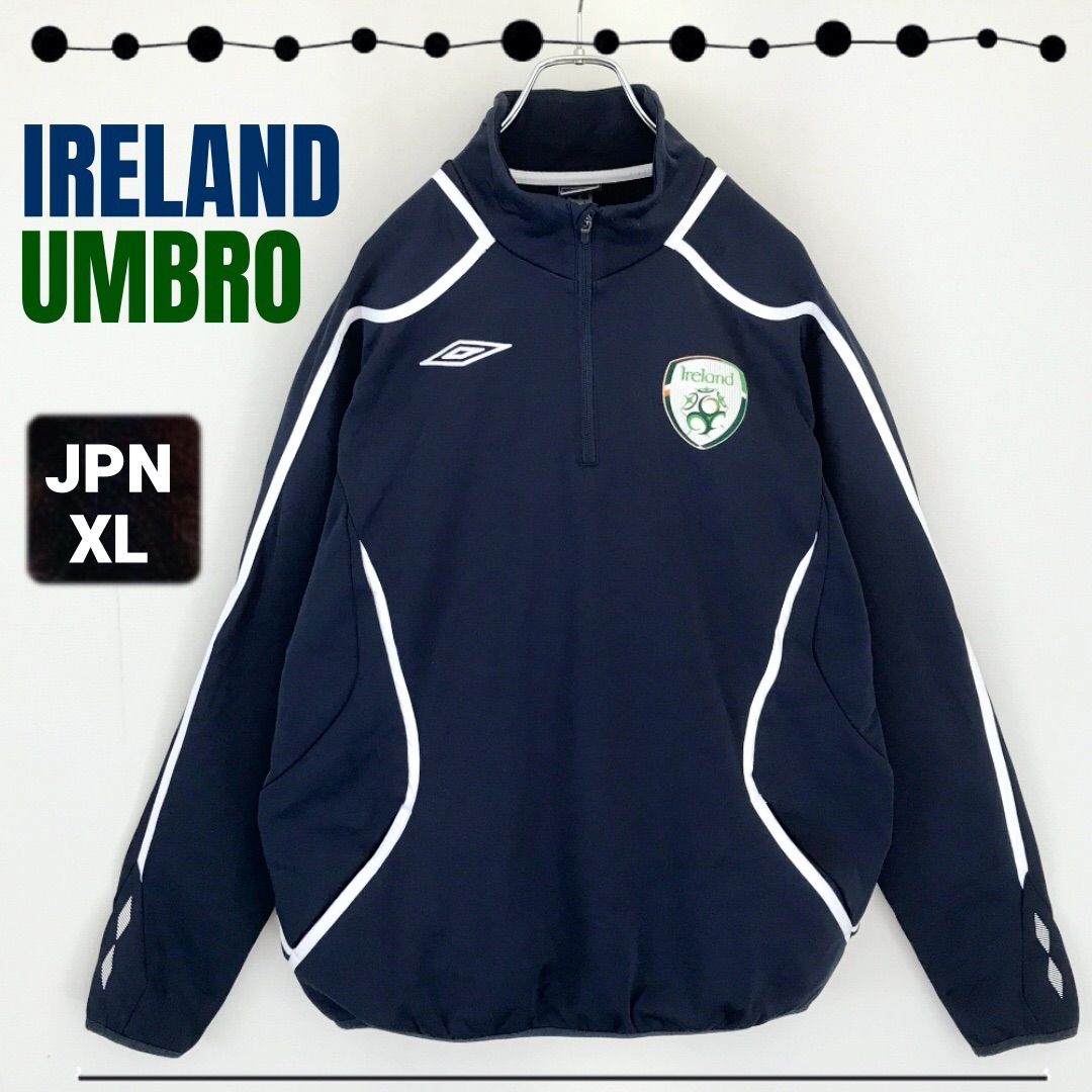 サッカー/アイルランド代表/アンブロ☆UMBRO/IRELAND☆サッカープラクティスジャケット☆裏起毛ジャージ☆メンズXL #2410O017 -  メルカリ