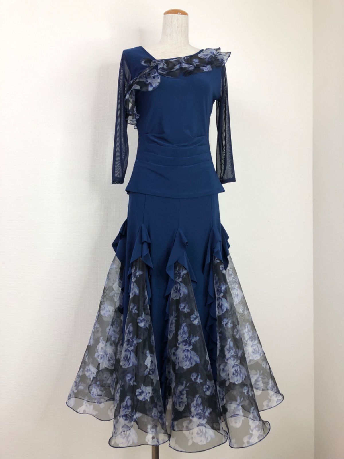 【美品 社交ダンス衣装】ドレス ワンピース prima boutique 黒 prima boutique 社交ダンスドレス フラメンコドレス 黒 ラメ 【公式通販】