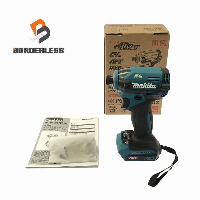 ♥品 makita マキタ 40Vmax 充電式インパクトドライバー TD003GZ 青|ブルー 本体のみ 締め付け コードレス
