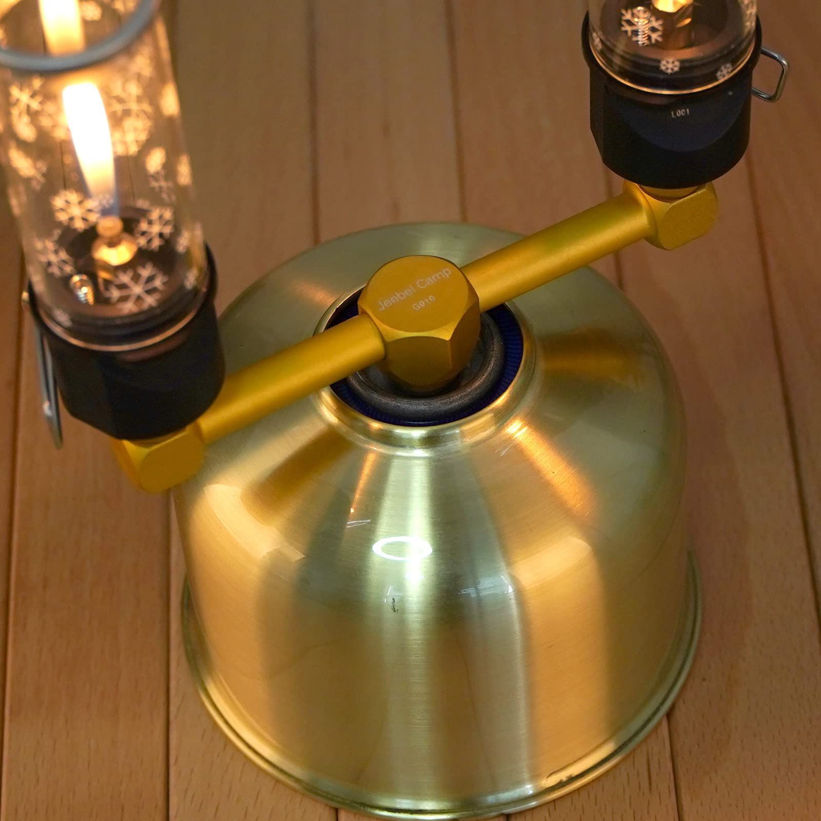 特価】Jeebel Camp ランタン用アクセサリーOD缶2分岐/3分岐