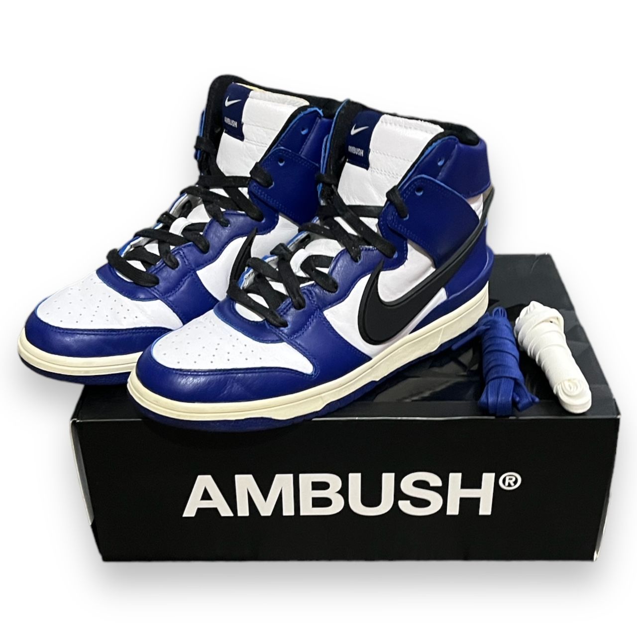 国内正規 AMBUSH NIKE DUNK HIGH DEEP ROYAL CU7544-400 アンブッシュ ダンク スニーカー ナイキ  アンブッシュ 27.5cm 64660A - メルカリ