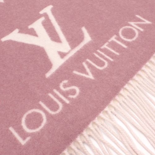 LOUIS VUITTON(ルイ・ヴィトン) モノグラム・ジャイアント マフラー・レイキャビック グラディエント マフラー アパレル グラデーション ストール カシミヤ ローズクレール ピンク M77375 40802103404【中古】【アラモード】